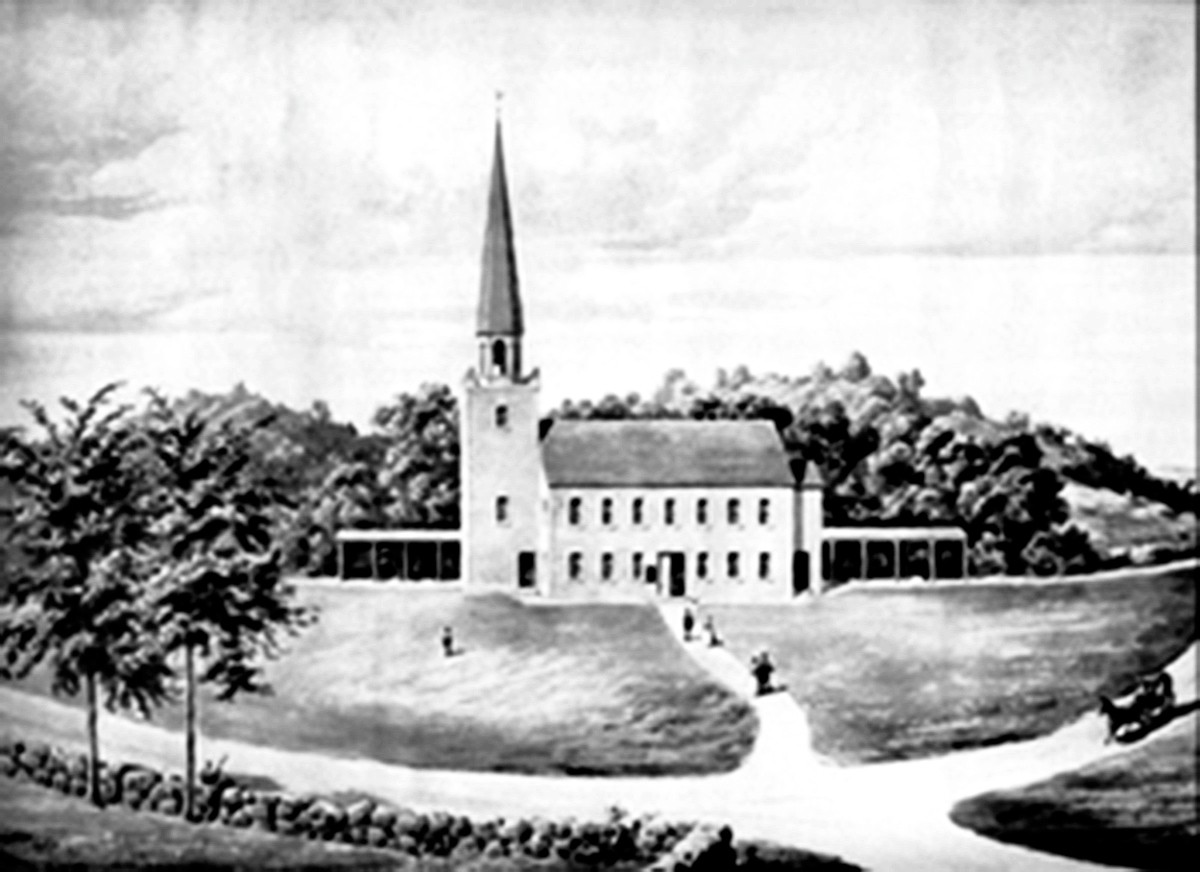 Church at what is now Beaver Street Rotary